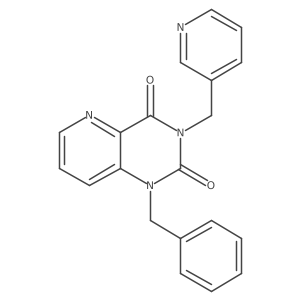 1-benzyl-3-(pyridin-3-ylmethyl)pyrido[3,2-d]pyrimidine-2,4(1H,3H)-dione结构式