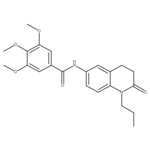 3,4,5-trimethoxy-N-(2-oxo-1-propyl-1,2,3,4-tetrahydroquinolin-6-yl)benzamide Structure