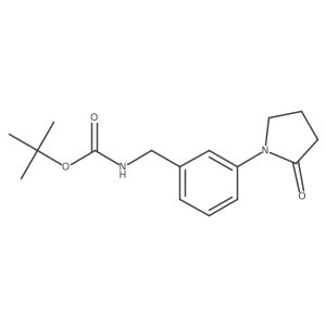 Tert-butyl[3-(2-oxo-pyrrolidin-1-yl)-benzyl]-carbamate Structure