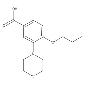 3-Morpholin-4-YL-4-propoxy-benzoic acid Structure