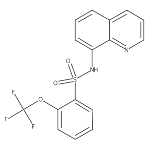 N-(quinolin-8-yl)-2-(trifluoromethoxy)benzene-1-sulfonamide结构式