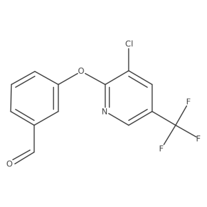 3-{[3-Chloro-5-(trifluoromethyl)pyridin-2-yl]oxy}benzaldehyde Structure