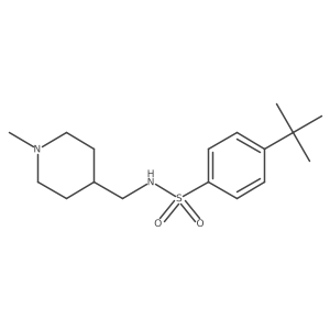 4-(tert-butyl)-N-((1-methylpiperidin-4-yl)methyl)benzenesulfonamide Structure