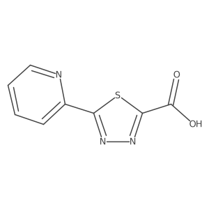 5-(Pyridin-2-yl)-1,3,4-thiadiazole-2-carboxylic acid结构式