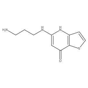 5-((3-Aminopropyl)amino)thieno[3,2-b]pyridin-7(4H)-one结构式