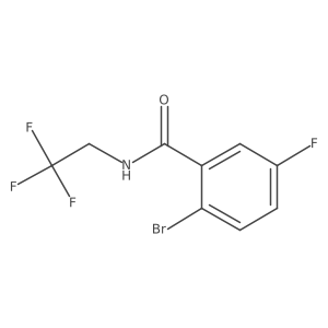 2-bromo-5-fluoro-N-(2,2,2-trifluoroethyl)benzamide Structure