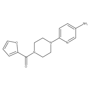 6-[4-(Furan-2-carbonyl)piperazin-1-yl]pyridin-3-amine结构式