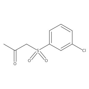 1-[(3-Chlorophenyl)sulfonyl]acetone结构式