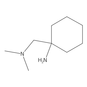 1-[(Dimethylamino)methyl]cyclohexan-1-amine结构式