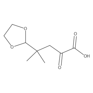 4-(1,3-Dioxolan-2-yl)-4-methyl-2-oxopentanoic acid Structure
