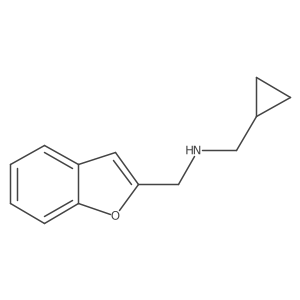 (1-Benzofuran-2-ylmethyl)(cyclopropylmethyl)amine结构式