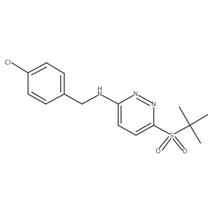 6-(tert-butylsulfonyl)-N-(4-chlorobenzyl)pyridazin-3-amine结构式