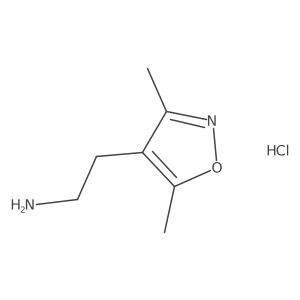 2-(3,5-Dimethylisoxazol-4-YL)ethanamine hydrochloride结构式