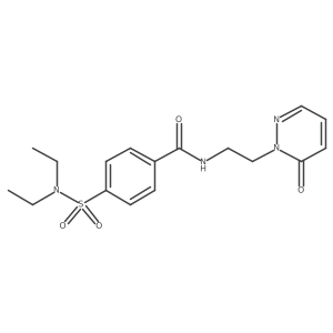 4-(N,N-diethylsulfamoyl)-N-(2-(6-oxopyridazin-1(6H)-yl)ethyl)benzamide结构式