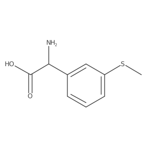 2-Amino-2-[3-(methylsulfanyl)phenyl]acetic acid结构式