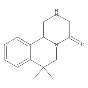 7,7-dimethyl-1H,2H,3H,4H,6H,7H,11bH-piperazino[2,1-a]isoquinolin-4-one Structure