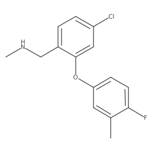 1-[4-chloro-2-(4-fluoro-3-methyl-phenoxy)phenyl]-N-methyl-methanamine Structure