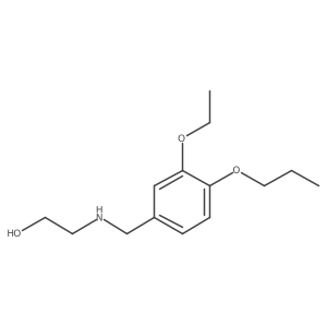 2-[[(3-Ethoxy-4-propoxyphenyl)methyl]amino]ethanol Structure