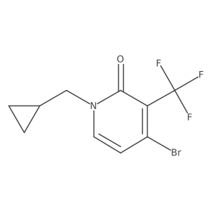4-Bromo-1-cyclopropylmethyl-3-trifluoromethyl-1H-pyridin-2-one结构式