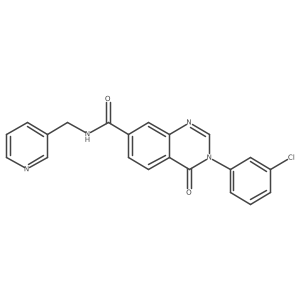 O=C(NCc1cccnc1)c1ccc2c(=O)n(-c3cccc(Cl)c3)cnc2c1结构式