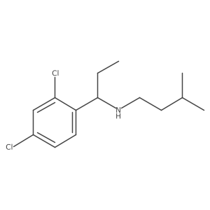 Benzenemethanamine, 2,4-dichloro-I+/--ethyl-N-(3-methylbutyl)- Structure