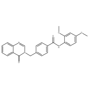 N-(2,4-dimethoxyphenyl)-4-[(4-oxoquinazolin-3(4H)-yl)methyl]benzamide Structure