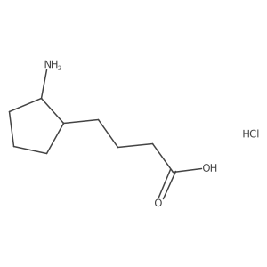 4-(2-Aminocyclopentyl)butanoic acid hydrochloride结构式