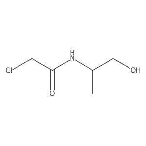 2-chloro-N-(1-hydroxypropan-2-yl)acetamide结构式