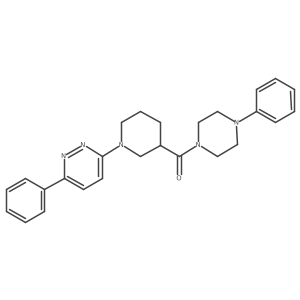(4-Phenylpiperazin-1-yl)(1-(6-phenylpyridazin-3-yl)piperidin-3-yl)methanone Structure