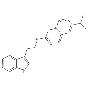 N-(2-(1H-indol-3-yl)ethyl)-2-(4-isopropyl-6-oxopyrimidin-1(6H)-yl)acetamide Structure