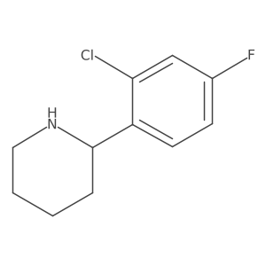 (S)-2-(2-Chloro-4-fluorophenyl)piperidine Structure