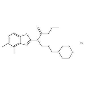 N-(4,5-dimethylbenzo[d]thiazol-2-yl)-N-(3-morpholinopropyl)butyramide hydrochloride结构式