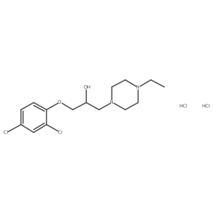 1-(2,4-Dichlorophenoxy)-3-(4-ethylpiperazin-1-yl)propan-2-ol dihydrochloride Structure