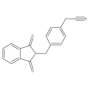 4-[(1,3-Dihydro-1,3-dioxo-2H-isoindol-2-yl)methyl]benzeneacetonitrile结构式