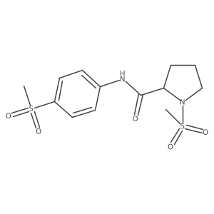1-(methylsulfonyl)-N-(4-(methylsulfonyl)phenyl)pyrrolidine-2-carboxamide Structure