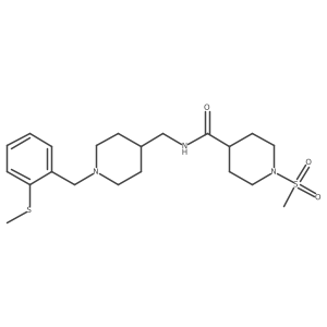 1-(methylsulfonyl)-N-((1-(2-(methylthio)benzyl)piperidin-4-yl)methyl)piperidine-4-carboxamide Structure
