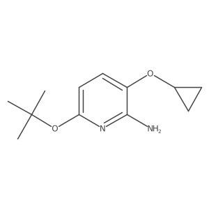 6-Tert-butoxy-3-cyclopropoxypyridin-2-amine结构式
