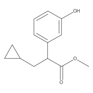 Methyl 3-cyclopropyl-2-(3-hydroxyphenyl)propanoate结构式