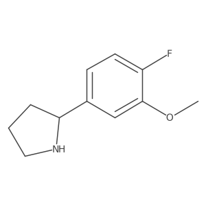 2-(4-Fluoro-3-methoxyphenyl)pyrrolidine Structure