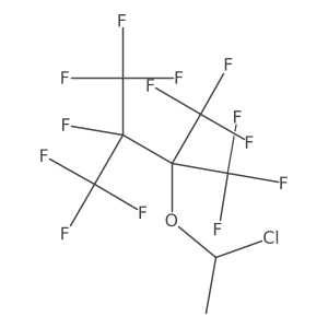 2-(1-Chloroethoxy)-1,1,1,3,4,4,4-heptafluoro-2,3-bis(trifluoromethyl)butane Structure
