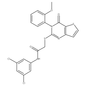 N-(3,5-dichlorophenyl)-2-{[3-(2-methoxyphenyl)-4-oxo-3,4-dihydrothieno[3,2-d]pyrimidin-2-yl]sulfanyl}acetamide Structure