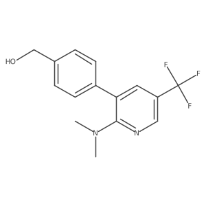[4-(2-Dimethylamino-5-trifluoromethyl-pyridin-3-yl)-phenyl]-methanol Structure