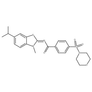 (E)-N-(6-isopropyl-3-methylbenzo[d]thiazol-2(3H)-ylidene)-4-(morpholinosulfonyl)benzamide Structure