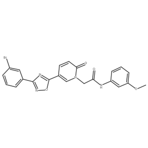 2-(5-(3-(3-bromophenyl)-1,2,4-oxadiazol-5-yl)-2-oxopyridin-1(2H)-yl)-N-(3-methoxyphenyl)acetamide Structure