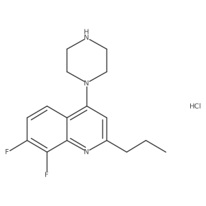 7,8-Difluoro-4-(piperazin-1-yl)-2-propylquinoline hydrochloride Structure