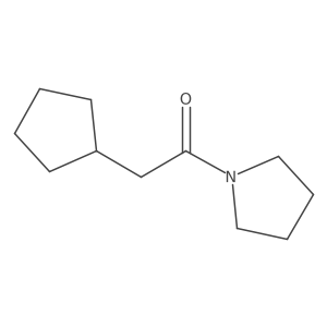 2-Cyclopentyl-1-(pyrrolidin-1-yl)ethan-1-one Structure