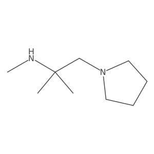 Methyl[2-methyl-1-(pyrrolidin-1-yl)propan-2-yl]amine Structure