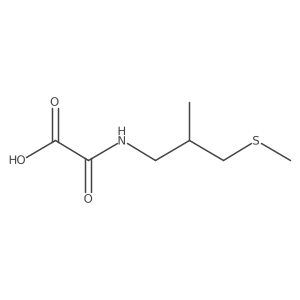 2-((2-Methyl-3-(methylthio)propyl)amino)-2-oxoacetic acid Structure