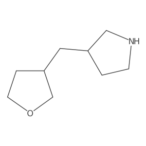3-[(Oxolan-3-yl)methyl]pyrrolidine Structure