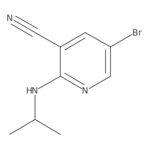 5-Bromo-2-(isopropylamino)nicotinonitrile Structure
